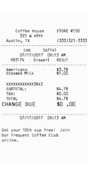 expressexpense custom receipt maker store receipt