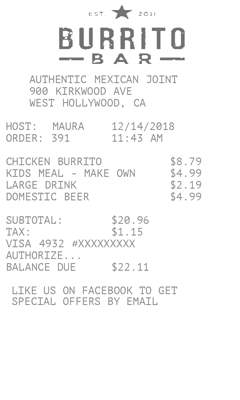 Custom Logo Receipt 4