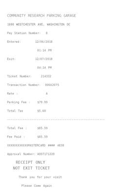 Parking Receipt 3