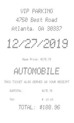 Parking Receipt