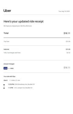 Uber Receipt