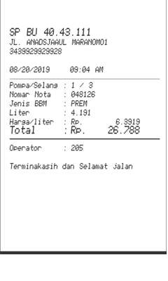 Petrol Fuel Receipt